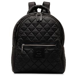 Chanel-Chanel Black Coco Cocoon Nylon Backpack-Black,Other