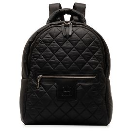 Chanel – Schwarzer Coco Cocoon Nylon-Rucksack Schwarz Andere