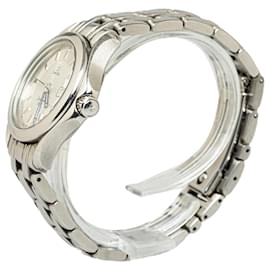 Omega-OMEGA Seamaster Uhr aus silbernem Quarz-Edelstahl-Silber