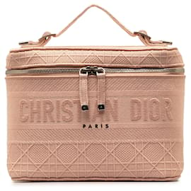 Dior-Estojo de vaidade Dior Pink Diortravel Cannage D-Lite-Rosa