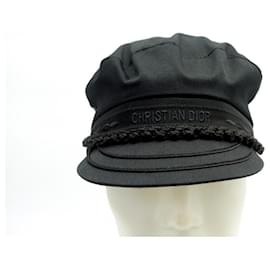 Christian Dior-NEW CHRISTIAN DIOR GREEK SAILOR CAP T59 2022 FISHERMAN CAP HAT-Black