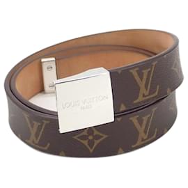 Louis Vuitton-Louis Vuitton Santulle Carre Belt Cinto de lona M6801W em bom estado-Outro