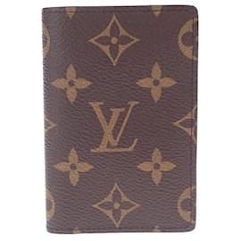 Louis Vuitton-Louis Vuitton Organizador De Poche Estojo para cartão de lona M60502 Em uma boa condição-Outro