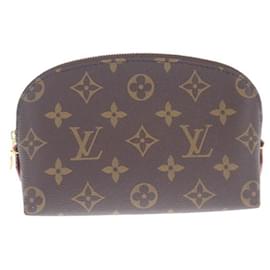Louis Vuitton-Bolsa de toucador de lona cosmética Louis Vuitton Pochette M47515 Em uma boa condição-Outro