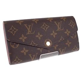 Louis Vuitton-Portafoglio lungo Louis Vuitton Portefeuille Sarah in tela M62235 inch-Altro