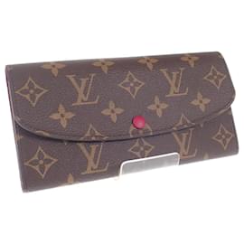 Louis Vuitton-Cartera larga de lona Louis Vuitton Portefeuille Emilie M60697 inch-Otro