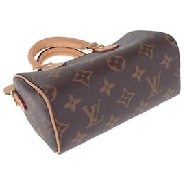 Louis Vuitton-Louis Vuitton Nano Speedy Canvas Handbag M81085 in excellent condition-Other