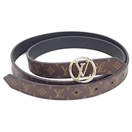 Louis Vuitton-Louis Vuitton LV Circle Belt Cinturón de cuero M0300U en excelente estado-Otro