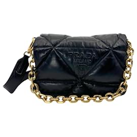 Prada-Prada Puffer Bag Nappa Lambskin black / like new-Black