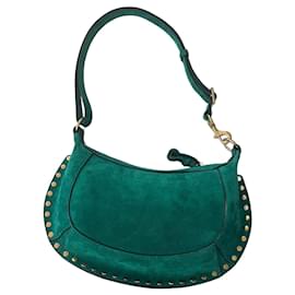 Isabel Marant-OSKAN MOON BAG shoulder bag in leather oskan moon-Green
