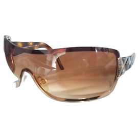 Chanel Oversize - Turtle shell type branches Brown Golden Chestnut Light brown Dark brown