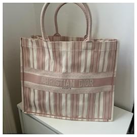 Dior-Saco de Livros-Rosa,Branco