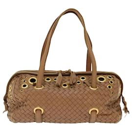 Autre Marque-BOTTEGA VENETA INTRECCIATO Borsa A Spalla Pelle Marrone Aut. am5996-Marrone