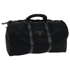 PRADA Boston Sac Nylon Noir Auth bs13423 Noir