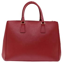 Prada-PRADA Galleria Hand Bag Safiano leather Red Auth am6067-Red