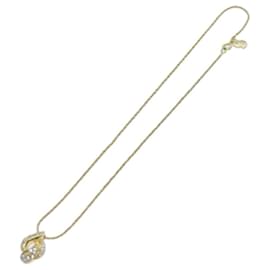 Christian Dior-Christian Dior Ohrringe Halskette Set Gold Auth am6081-Golden