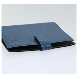Louis Vuitton-LOUIS VUITTON Epi Agenda PM Day Planner Capa Azul R20055 Autenticação de LV 70685-Azul