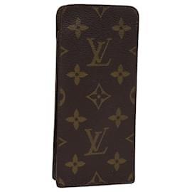 Louis Vuitton-LOUIS VUITTON Monogram Etui Lunette Simple Glasses Case Ancien modèle LV Auth ac2888-Monogramme