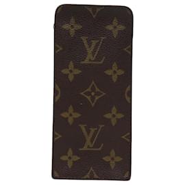 Louis Vuitton-LOUIS VUITTON Monogram Etui Lunette Einfaches Brillenetui Altes Modell LV Auth ac2888-Monogramm