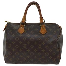 Louis Vuitton-Louis Vuitton Monogram Speedy 30 Hand Bag M41526 LV Auth bs13548-Monogram