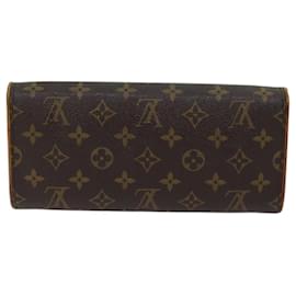Louis Vuitton-LOUIS VUITTON Monogram Pochette Twin GM Shoulder Bag M51852 LV Auth ac2889-Monogram