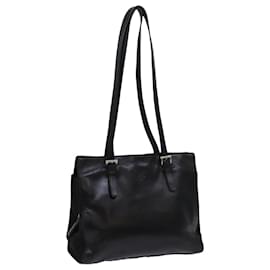 Prada-PRADA Shoulder Bag Leather Black Auth bs13436-Black