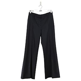 See by Chloé-Wide-Leg Wool Trousers-Blue