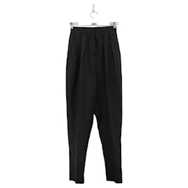 Saint Laurent-pantalones de algodon-Negro