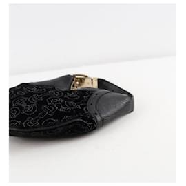 Gucci-Velvet handbag-Black