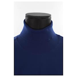 Balenciaga-Pull en coton-Bleu