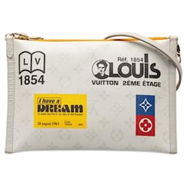 Louis Vuitton-Mensajero Louis Vuitton Flat-Gris