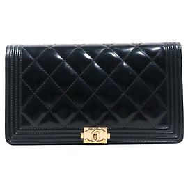 CHANEL Wallets Boy Black
