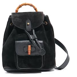 Gucci-GUCCI Handbags Bamboo-Black