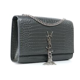 Saint Laurent-SAINT LAURENT Handbags Pompom Kate-Grey