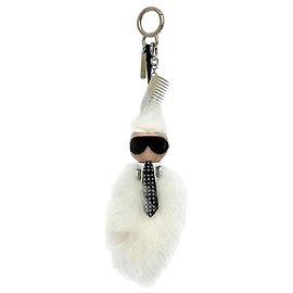 Fendi Bag bugs White