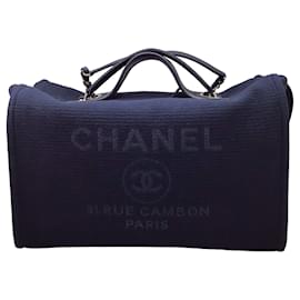 Chanel-Chanel Deauville-Azul marinho