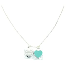 Tiffany & Co-Tiffany & Co Double Heart-Silvery