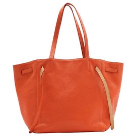 Céline Cabas CELINE Hippo Phantom Small Cabas Tie en Orange Orange