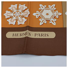 Hermès-Pañuelo de seda Hermes "Luces de invierno" de Christiane Vauzelles-Castaño