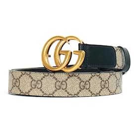 Gucci-GUCCI-Gürtel mit GG-Schnalle-Schwarz