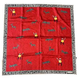 Bulgari-BVLGARI Silk handkerchief-Red