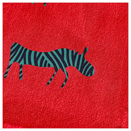 Bulgari-BVLGARI Silk handkerchief-Red