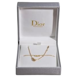 Dior-Dior Mimirose yellow gold and diamonds necklace-Golden