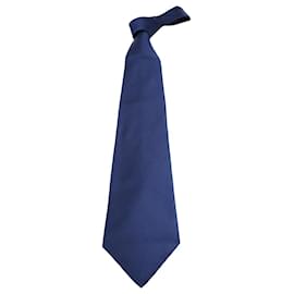 Ralph Lauren-Cravate Ralph Lauren en soie bleue-Bleu