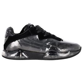 Tênis Alexander Wang AWNYC Stadium em PVC preto e camurça Preto
