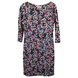 Erdem-Erdem Reese Florales knielanges Kleid aus mehrfarbiger Viskose-Mehrfarben
