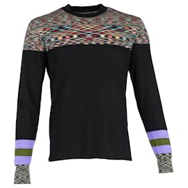 Missoni-Missoni Knitted Sweater in Black Wool-Other