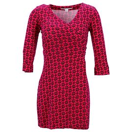 Vestido envolvente estampado Diane Von Furstenberg em algodão vermelho Vermelho