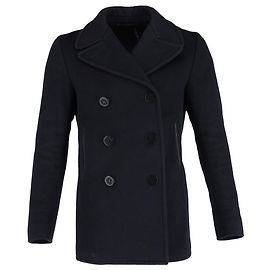 Tom Ford Double-Breasted Pea Coat in Navy Blue Cashmere  Blue Navy blue