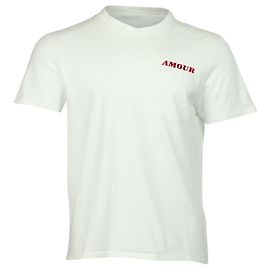 Camiseta con logo Sandro Amour de algodón blanco Blanco Crudo